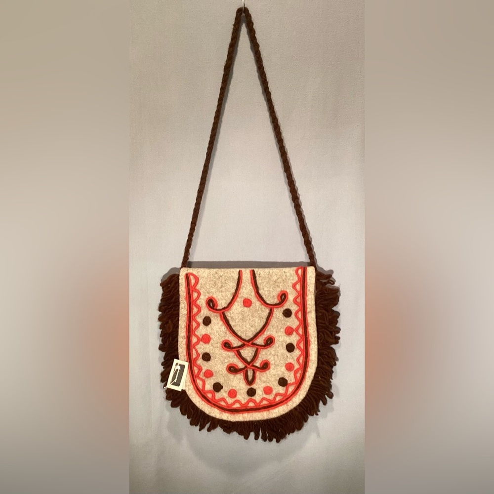 RARE Vintage Makowiakna Embroidered Shoulder Bag NWT